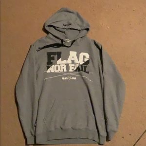 Flag nor Fail grey hoodie